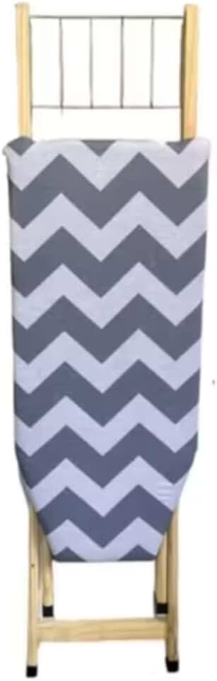 Tábua de Passar Roupas de Madeira Dobrável, 2 Regulagens de Altura