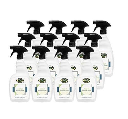 Zep Spray desinfectante de manos 32 onzas (caja de 12) 90001 Spray listo para usar Fabricado en Estados Unidos Cumple con los CDC