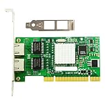 Fxndknjks Spare Parts 8492MT PCI Gigabit Dual Electrical Server Nic 82546EB/GB Chip Desktop Portable Convenient Network Card