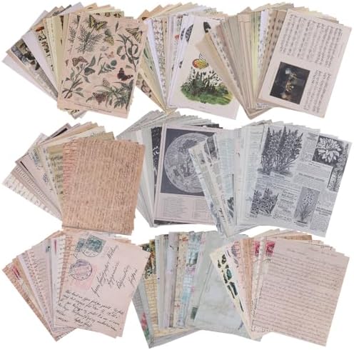 100 Stück Vintage Ephemera Set Für Scrapbooking & Journaling – Ozean-Thema Mit Aufklebern, Papieren & Umschlägen