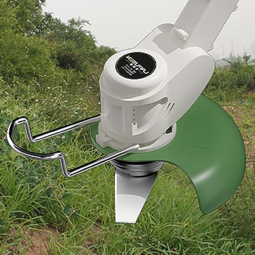 Jwdj Tagliabordi a Batteria Decespugliatore a Batteria Decespugliatore Multifunzione con 2 Batterie Testata Regolabile E Maniglia Telescopica per Rifilare Il Prato, Erba da Taglio - 4