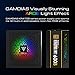 GAMDIAS 600W Bronze PSU, RGB Gaming PC Power Supplies 600W 80 Plus Bronze Certified 600 Watt PSU for Computers with Active PFC, Kratos M1-600B