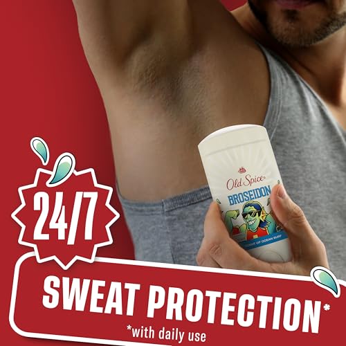 Image of Old Spice Dry Feel Antiperspirant Deodorant for Men, Summerdudes, 24 /7 Sweat & Odor Protection, 24 /7 Sunny Freshness & Long Lasting Scent, Invisible Solid, Broseidon with Ocean Surf Scent, 2.6 oz