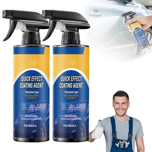 PVZXR Waterless Car Wash & Ceramic Coating Spray – Quick Effect Car Coating Spray for Shine, Paint Protection, Glass Cleaner & Multi-Surface Detailing (2 PCS)