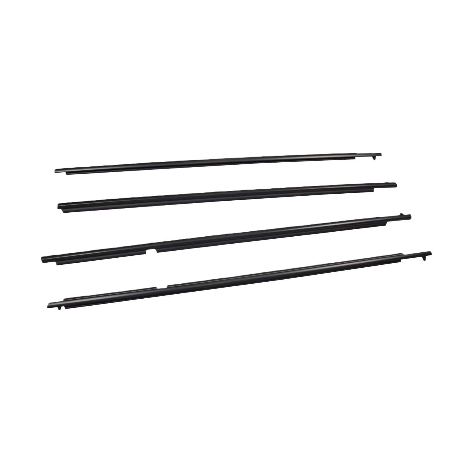 Mzxygkli One Color Car Window Weather Strip 4Pcs Weatherstrip Window Moulding Trim Seal Belt For Highlander 2008 2009 2010