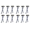 MUKHAKSH (Pack of 12 Pairs = 24 Stockings Girls Cotton Lycra Grey Stocking Thigh High Grey Socks