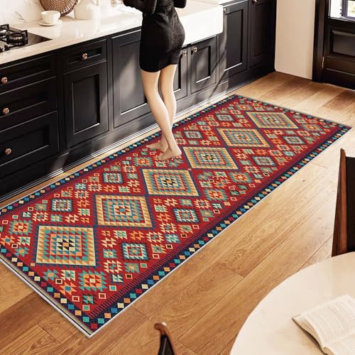 Tapis de passage long 50x120 cm antidérapant et lavable pour couloir - 4