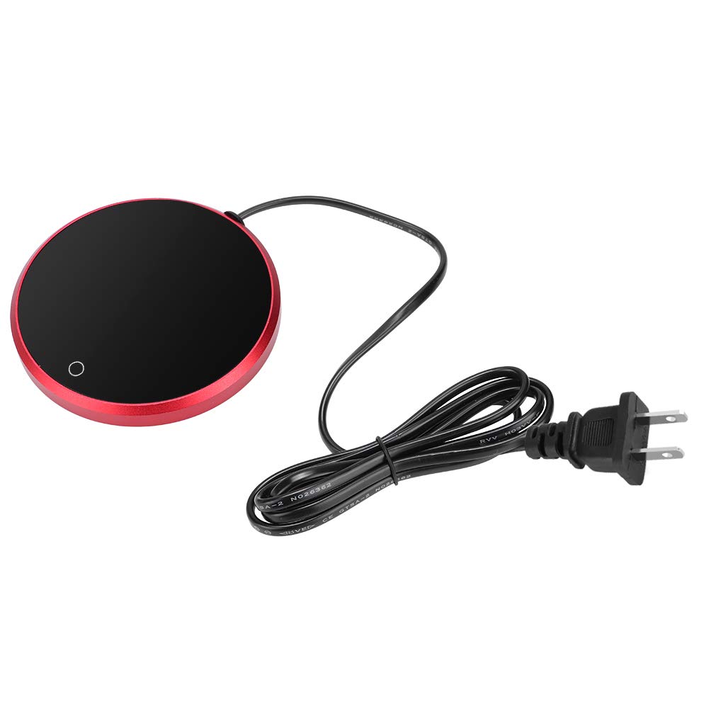 Esterilla de calefacción táctil para café, té, posavasos eléctricos, apagado automático para alimentos, restaurante, hogar y oficina (enchufe de EE. UU. 110V)