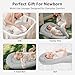 TidlyBear Baby Lounger – Soft & Breathable Newborn Nest for Infants 0-24 Months, Organic Cotton Baby Pillow for Tummy Time, Playtime & Travel, Newborn Babies Essential Gift
