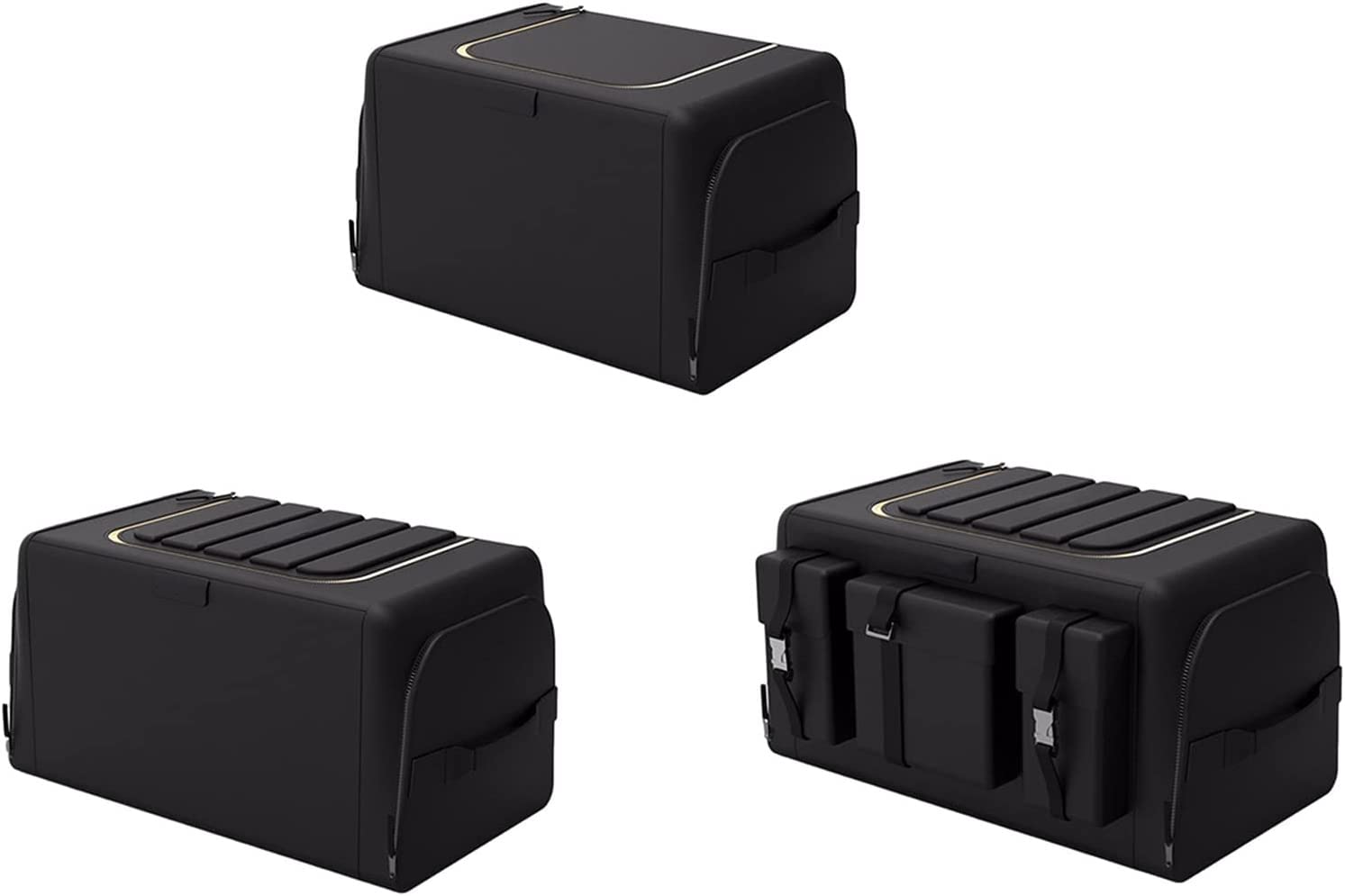 XMING Składany Organizer do samochodu Torba do przechowywania w bagażniku Akcesoria samochodowe Organizator Przenośne samochody do przechowywania Czarny do Auto Trucks Trunk Box Boxs (Size : 30L)