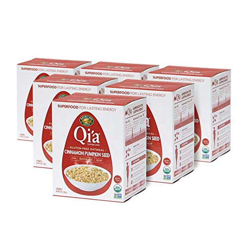 Nature'S Path 15405U Qi'A Superfood Organic Gluten Free Cinnamon Pumpkin Seed Oatmeal, Non-Gmo, 35G Whole Grains, 6G Plant Based Protein, With Omega-3 Rich Chia Seeds, By Nature'S Path thumb #1