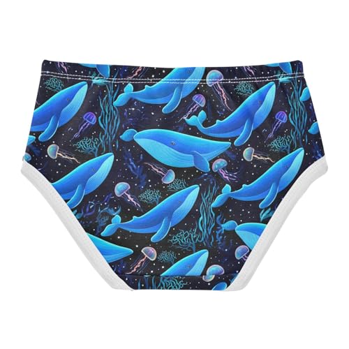 Ocean Whale Jellyfish Coral Toddler Girls's Underwear 2T 23031602