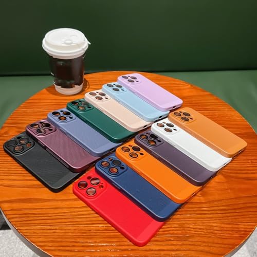 Coque de refroidissement iPhone 14 antichoc mince en PC rigide avec grille