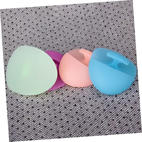 GLSTOY Almofadas De Limpeza Masager Esfoliantes De Silicone 2 Peças Almofada De Limpeza De Silicone
