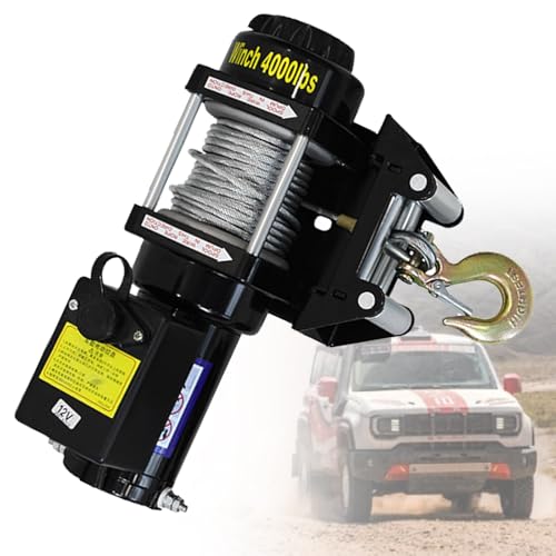 Winch Eléctrico para Vehículos 12V/24V 4000lb miniatura 1
