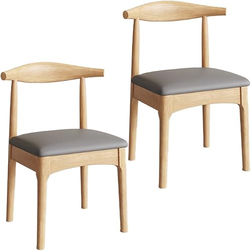 Miniatura 51 de YVYKFZD Solid Wood Dining Chairs Set, Armless Kitchen Chairs, Upholstered Dining Room Chair with Curved Back, Leisure Comfy Side Chair, for Living