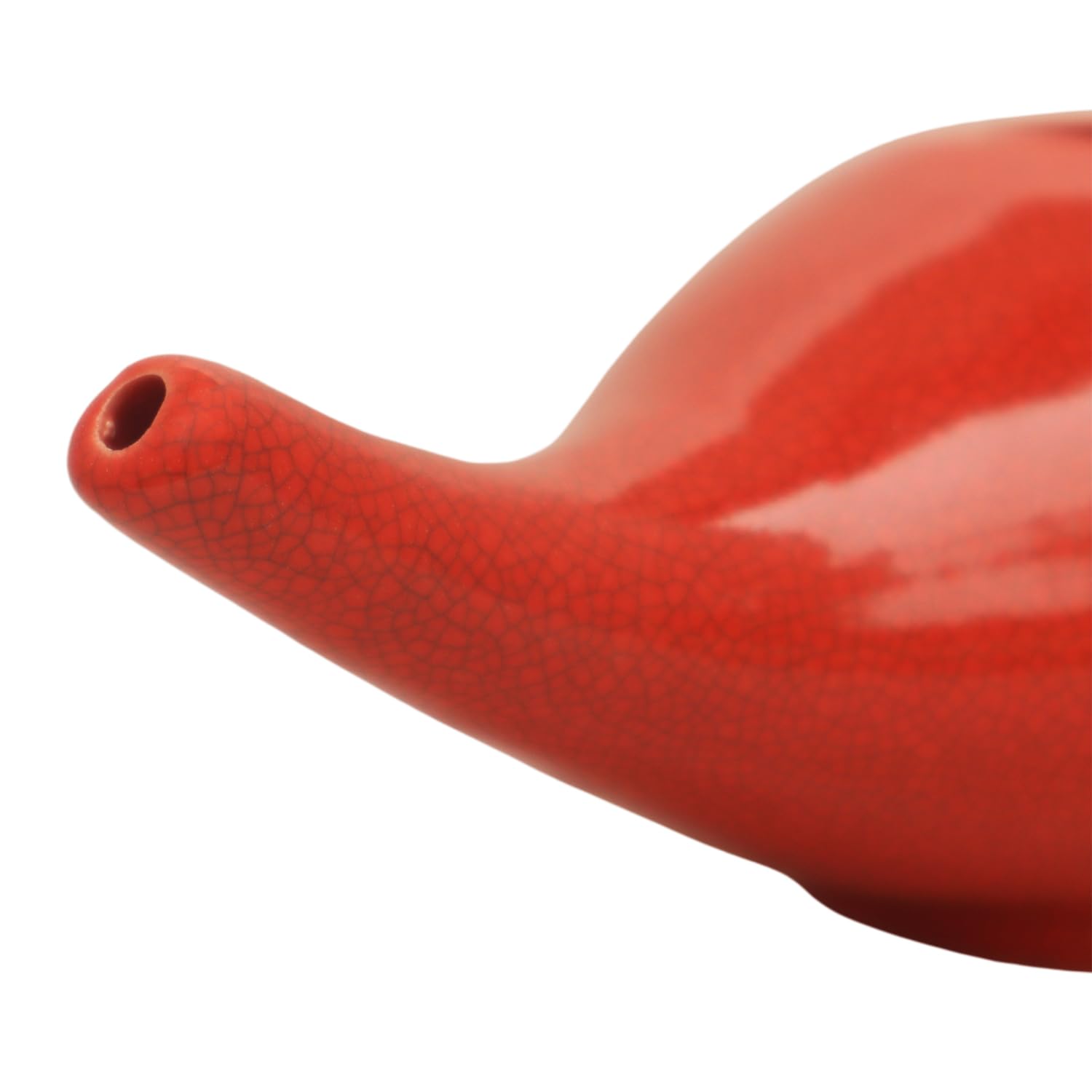 Antico Pentola in ceramica IMPEX Neti Pot da 250 ml (rosso crackle
