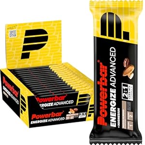 Powerbar Energize Advanced Mocca Almond 15x55g – Barra de alta Energía de Carbono + Magnesio y Sodio