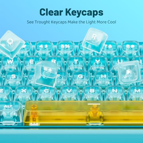 Teclado Mecánico Base68 65% Inalámbrico Bluetooth RF USB-C miniatura 6