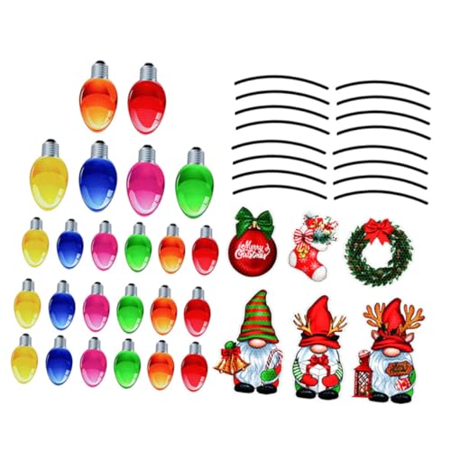 Pegatinas magnéticas navideñas reflectantes para evitar residuos adhesivos en la carrocería