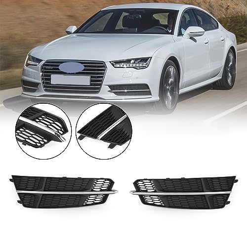 Grille de phare antibrouillard A6 C7 SLine calandre chrome luxe avant - 5