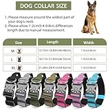Ledeak Taktisches Hundehalsband mit Griff, Verstellbares Anti Zieh Breites Hunde Halsband Gepolstert, Dog Collar mit Metallschnalle erziehungshalsband für Hunde (Armeegrün, XL)