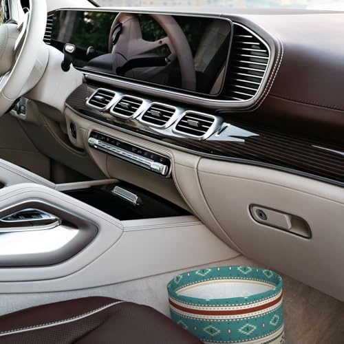 Image of Native Indian Western Tribal Car Trash Can Collapsible Garbage Can,Hanging Trash Bag Water Proof with Suitable for Storage for Car Interiors,Home