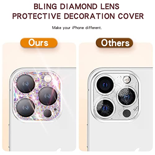 Coque objectif iPhone 13 Pro diamant paillettes pour soirées et fêtes - 4