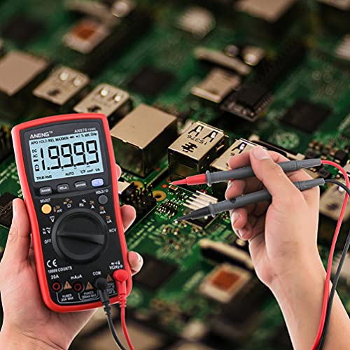 Multímetro digital de alcance semi-automático ANENG 19999 conta True RMS NCV Ohmmeter AC/DC amperíme