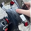 AEE® Motorcycle Phone Holder & Bike Phone Holder 360° Rotary Adjustable Apparatus –Scooter And Baby Stroller Compatible, Anti-Slip and Safe ABS Plastic Material