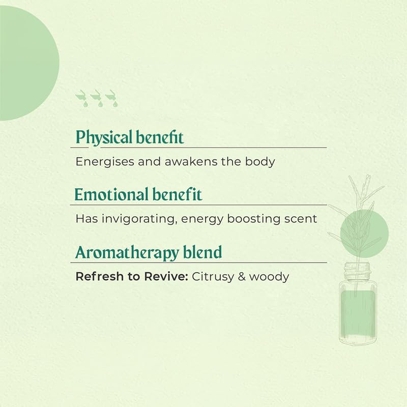 Image of Arezou Uplift Therapy Blend: Natural Stress Relief & Mood Enhancer | Therapeutic Essential Oil blend of Cedarwood, Lavender & Bergamot for Energy & Vitality | Small Batch, Ayush Certified Aromatherapy Ritual for Women & Men-2ml