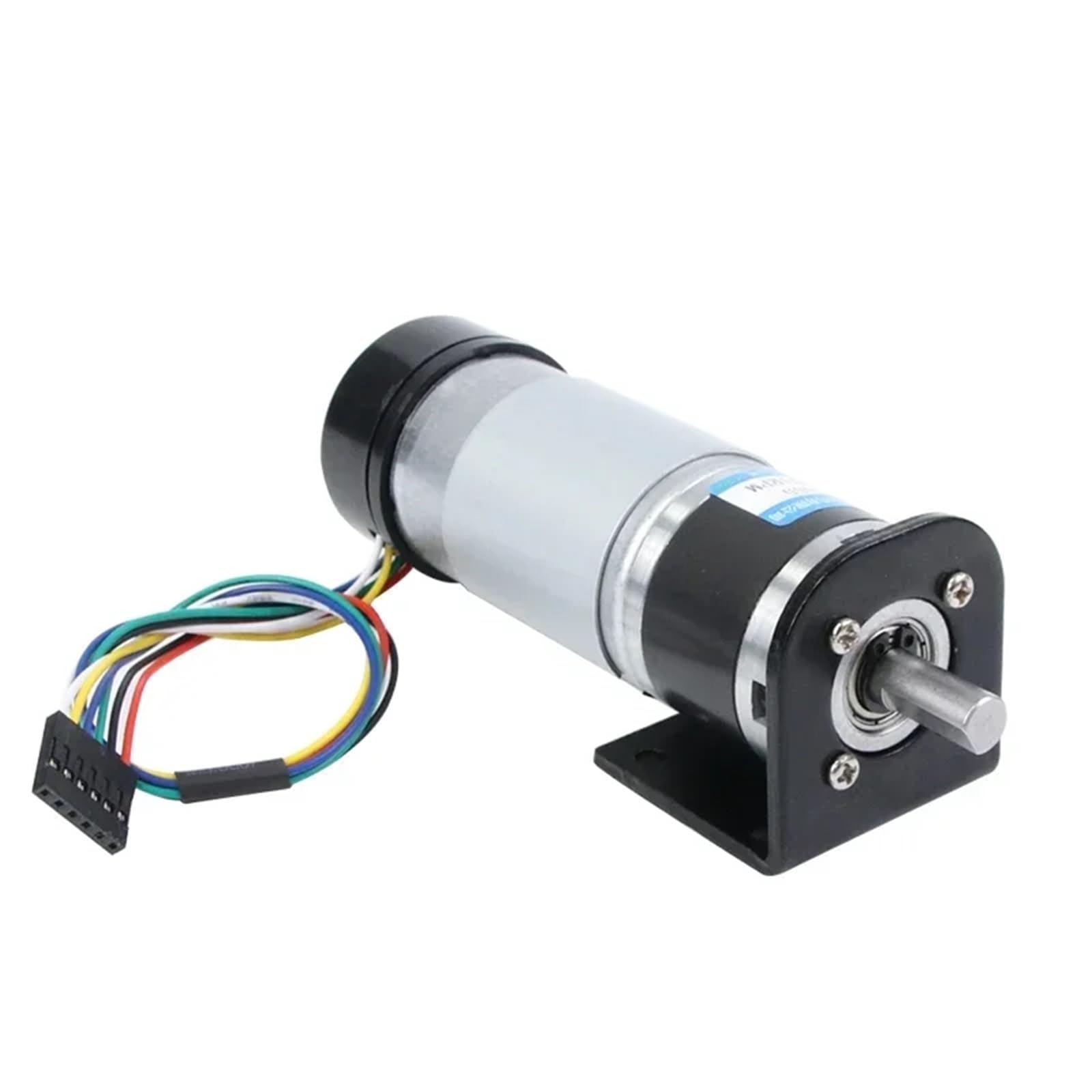 Motorreductor de CC en miniatura de 12 V y 24 V, engranaje planetario 555S con codificador, motor de control de velocidad grande, pequeño(6mm output shaft,16rpm,24V Single motor)