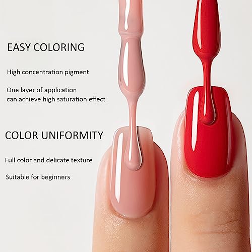 Shefave Peel off Nail Polish,Quick Dry Nail Polish - Natural Water Based No Need Cure Nail Gel Polish No Odor Easy to Apply Nail Varnish - Nail Art DIY Manicure Home Use,8ml(#27 Nude) - Image 6