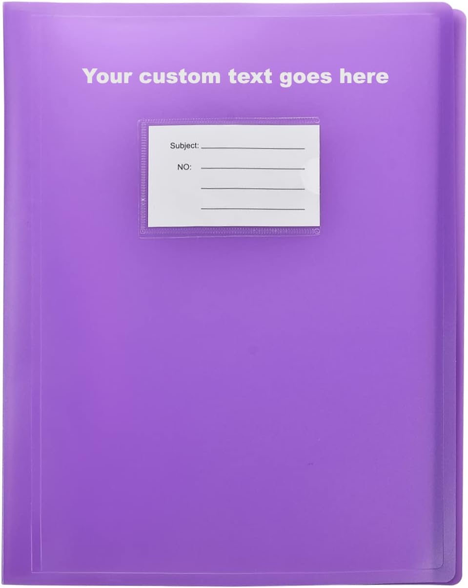 Arpan Personalised Custom Black A4 Display Book Folder Flexible Cover