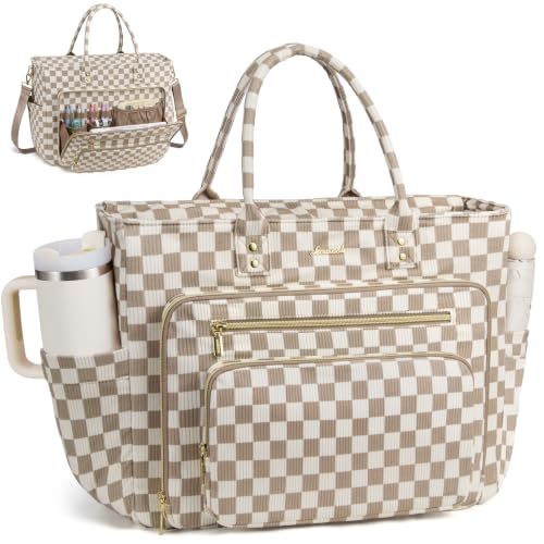 Image of LOVEVOOK Teacher Tote Bag for Women Work, 15.6 inch Nurse Laptop Tote Bag