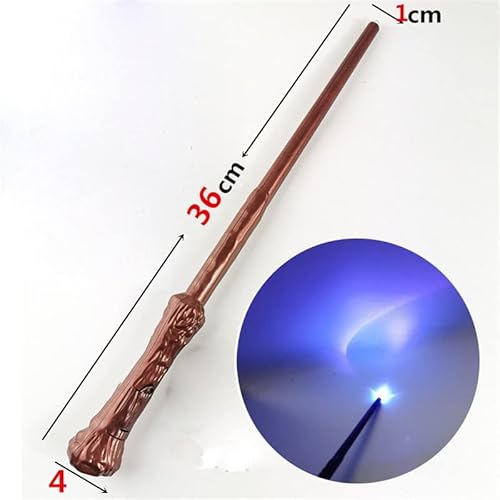 Kit Varinha e Óculos Harry Potter - Tamanho Real - Com Led