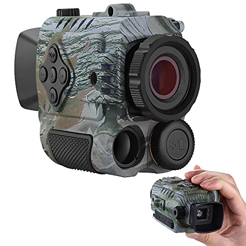 QiaoDongDian 2021 Night Vision Monocular 5X Digital Zoom Infrarrojo Portátil Visión Nocturna Alcance 200 Yardas Visible 1.5inch Pantallas Cover