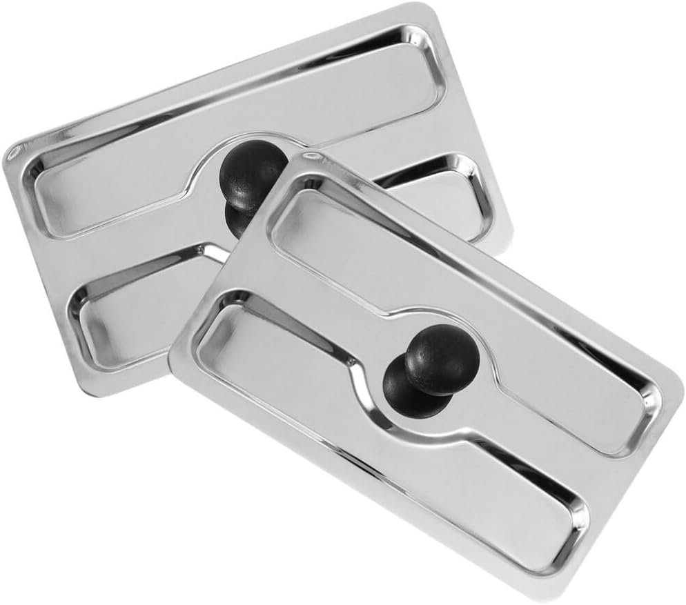 UPKOCH 2pcs Professional Toaster Upper Lid Stainless Steel Cover for Bread Maker Toaster Protector Practical Accessory for Kitchen Use