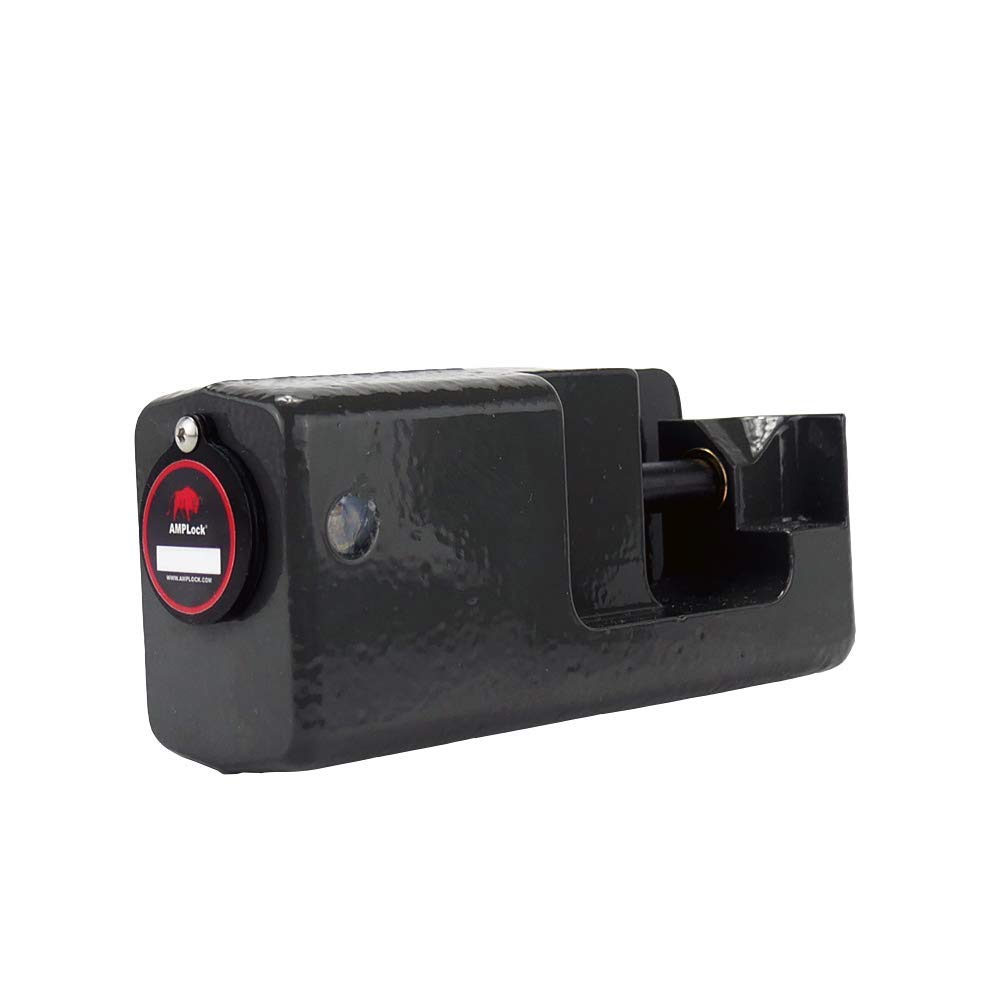 AMPLockU-PRD Rolled-Up Door Heavy Duty RV Trailer Lock - Patented Anti-Theft Cargo Truck Trailer Locks for Doors, RV Door Enclosed Locks Protection and Security with Push-and-Lock System and Keys