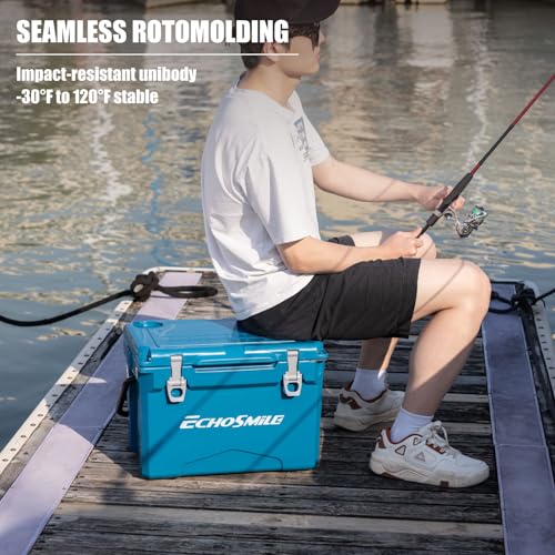Image of EchoSmile 25 /30 /35 /40 /60 /75 Quart Rotomolded Cooler, Built to Stand up to The Rigors of The Journey