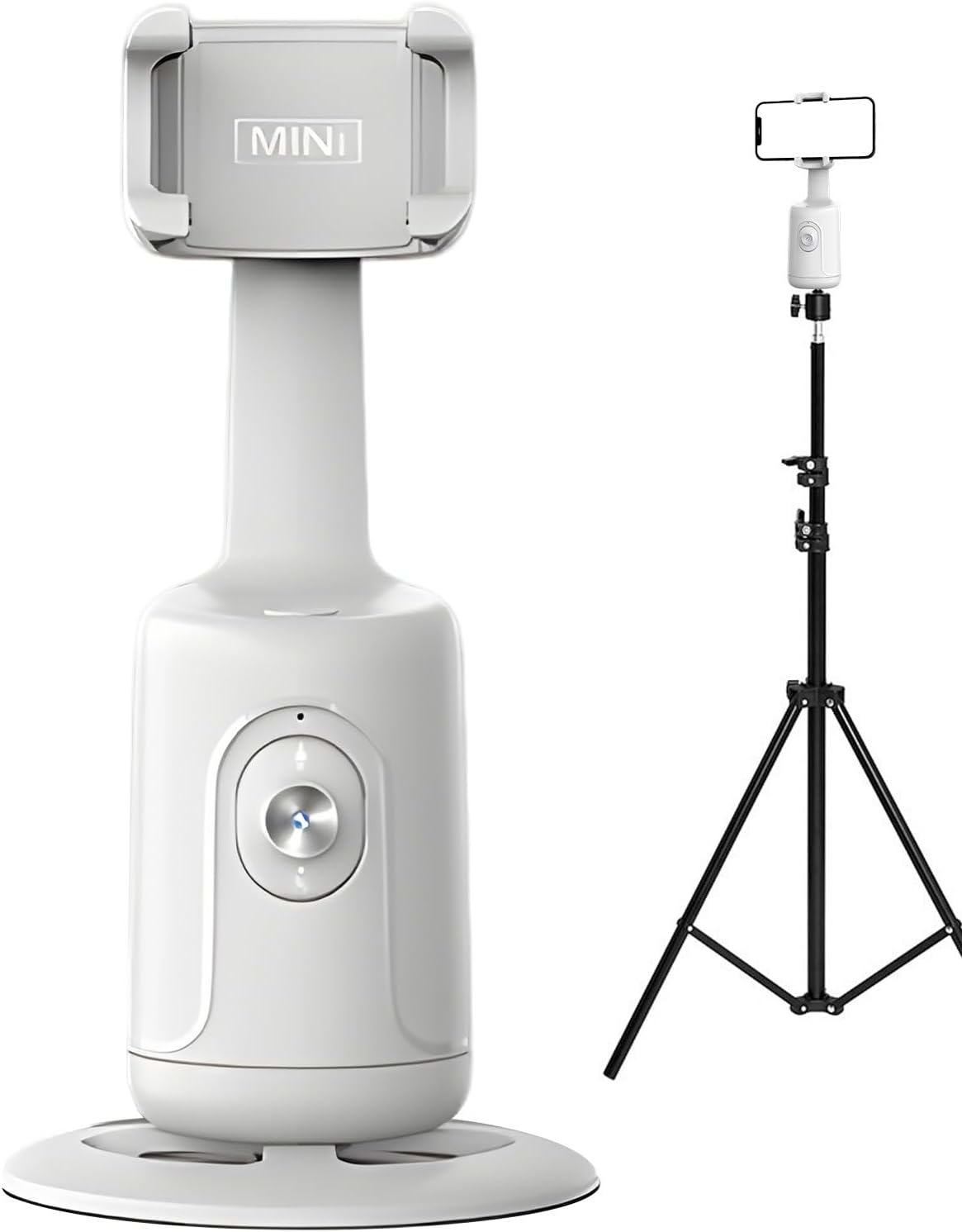 Face Tracking Stand for Phone, Smart Auto Phone Recording Holder, Tabletop Supplies, for Wedding Game Offices Vacation Bed Car Sports Travel Cooking