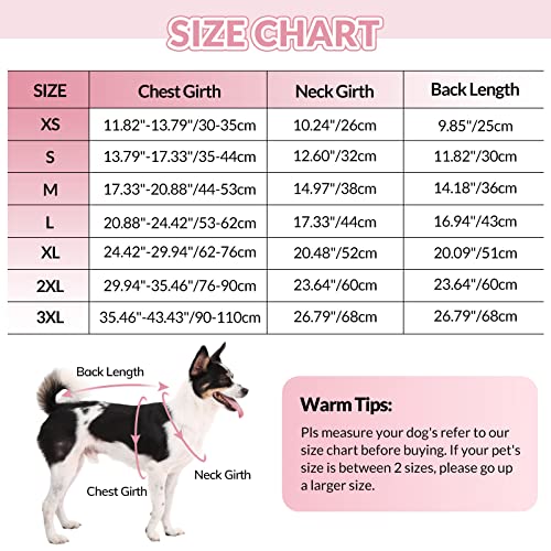 Sawmong Laser Dog Coat For Cold Weather, Adjustable Dog Jacket With Faux Fur Collar, Waterproof & Reflective Dog Winter Coat Vest With Leash Hole Pet Apparel For Medium Large Dogs,Pink Xs #TOP4