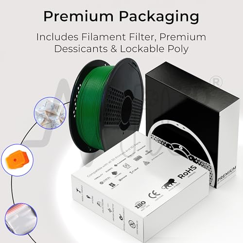 Image of NFIL3D Premium HS PLA+ Emerald Green - 3D Printing Filament | Compatible with All 3D Printers | 1.75mm | 1Kg Nett Weight