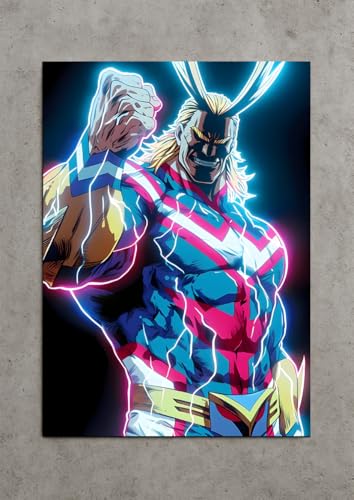 Image of NIJUKA Anime Printed A4 Size Metal sheet Poster For Home And Room Decoration | For Anime Art Fans Boys And Girls (OFA)