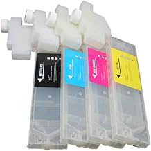 4 Colors 440ml Empty Refillable Ink Cartridge with Ink Tank Compatible with Roland Mimaki Mutoh Printer2 pcs