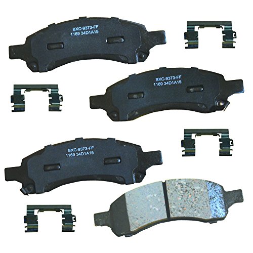 Image of Bendix Premium SBC1169 Ceramic Front Brake Pads for Select Models Buick Rainier, Chevrolet Colorado, Trailblazer, Trailblazer EXT, GMC Canyon, Envoy, Envoy XL, Isuzu Ascender, Saab 9-7x