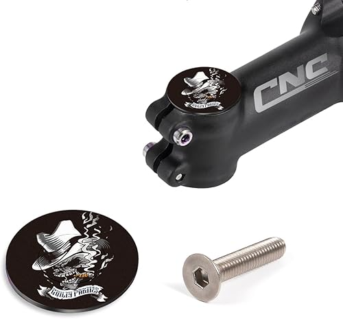 Vista 12 de Chooee Tapa superior para auriculares de bicicleta, cubierta superior para auriculares MTB Jigsaw con pernos para bicicletas de carretera MTB 1 1/8