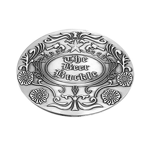 adfafw Gürtelschnalle mit Bierhalter für Bierflasche im Freien Metallschnalle Camping Picknick Wein kann Rack Halter Safety Cover