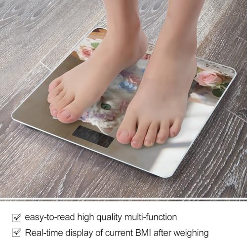 Báscula digital de baño flotante de alta precisión 400lb miniatura 5