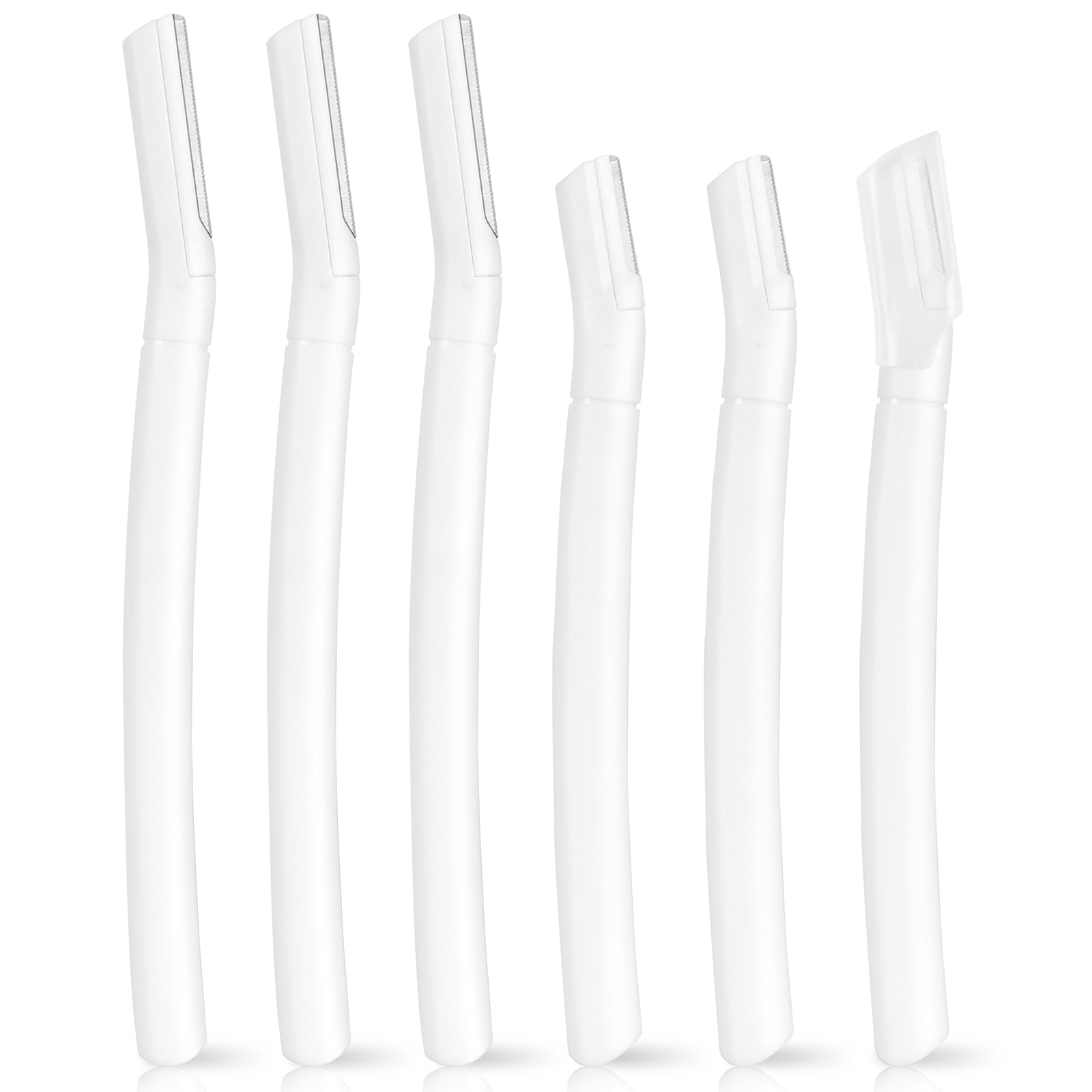 6 PCS White Eyebrow Razor Set Face Razor for Women and Men Multipurpose Dermaplaning Tool Eyebrow Hair Trimmer